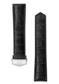 Carrera 39MM Black Alligator Leather Strap - OM Luxury