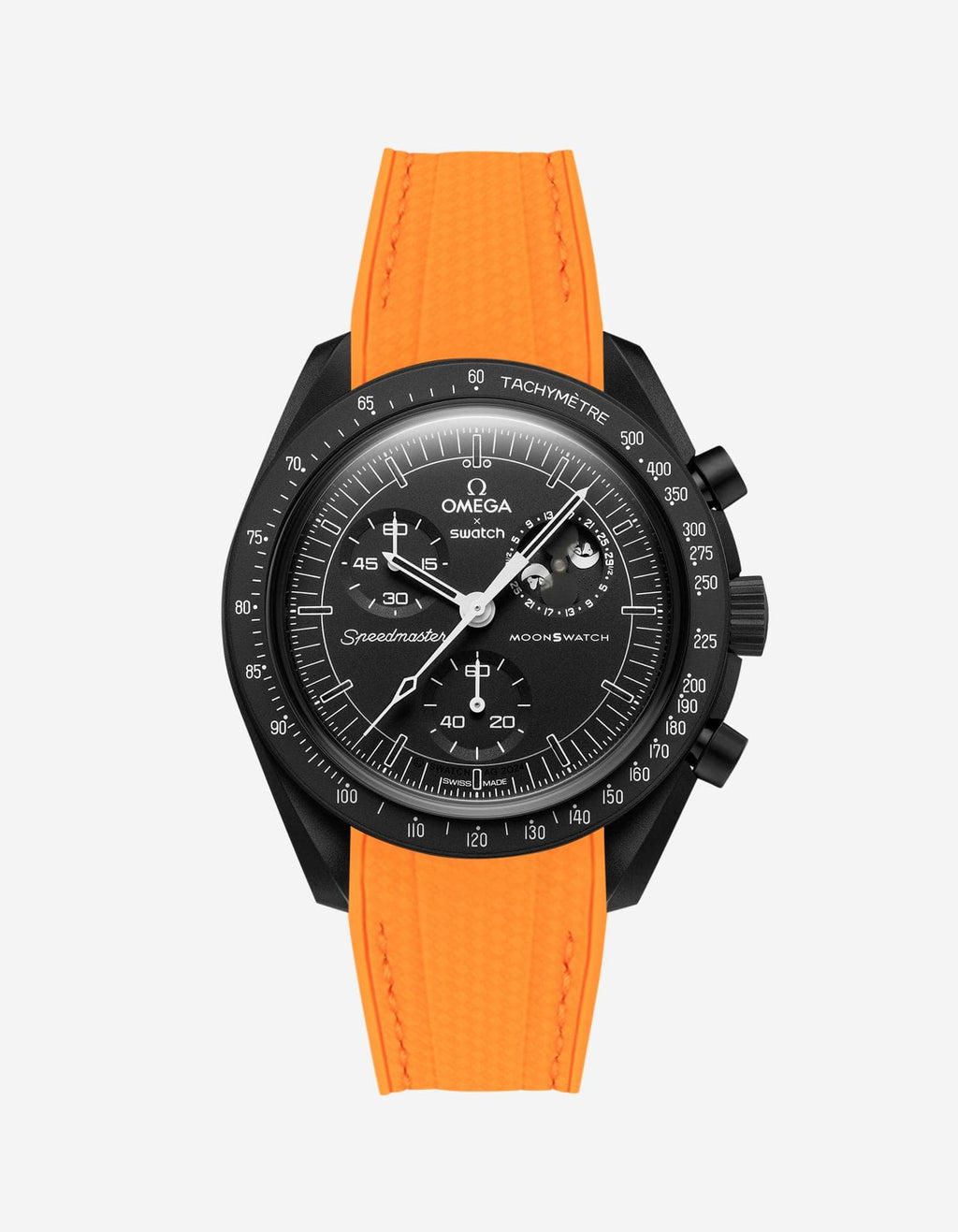 MoonSwatch Mission to The Moonphase - New Moon (Rubber Strap) - OM Luxury